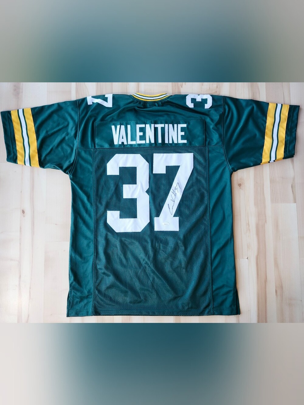 Carrington Valentine Signed Green Bay Packers Jersey - Authentic, Rookie #37